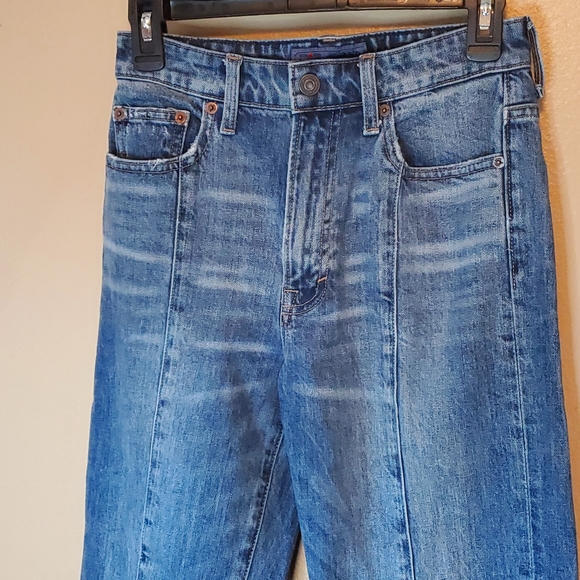 Lucky Brand | Straight Leg Button Side Blue Denim Jeans Size 2 26 - Picture 6 of 11